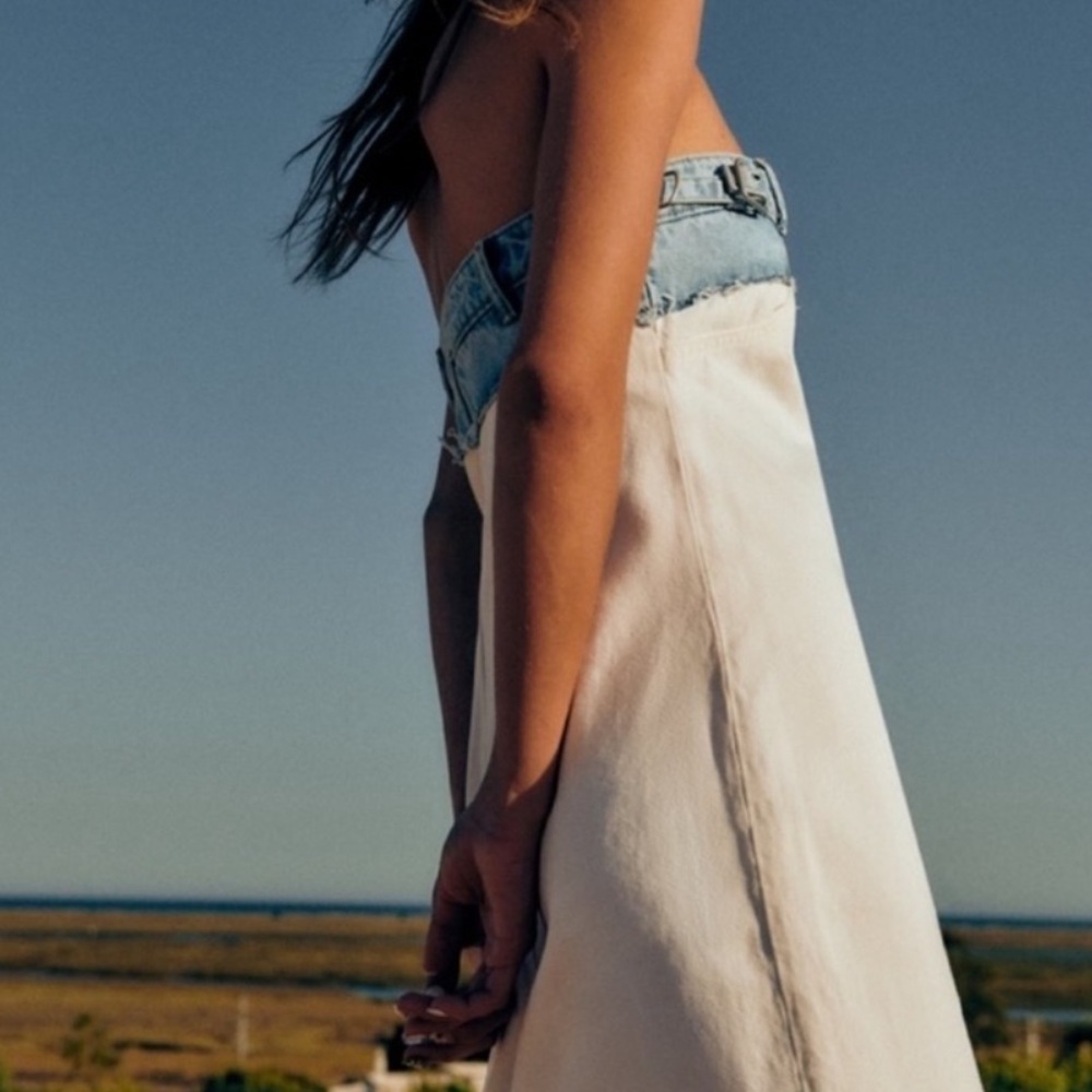 NWT Zara Denim Dress - Picture 7 of 8
